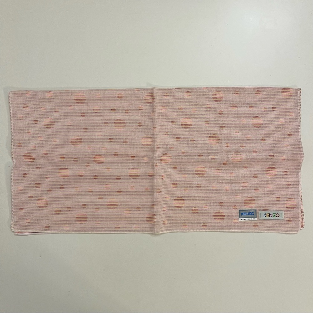 Kenzo Paris Vintage Polka Dot Handkerchief / Pocket Square - Picture 5 of 7